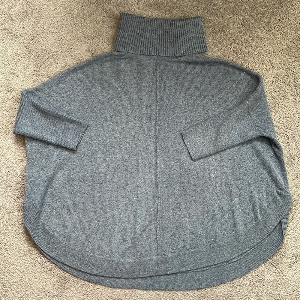 LOFT Cowl Neck Poncho Sweater